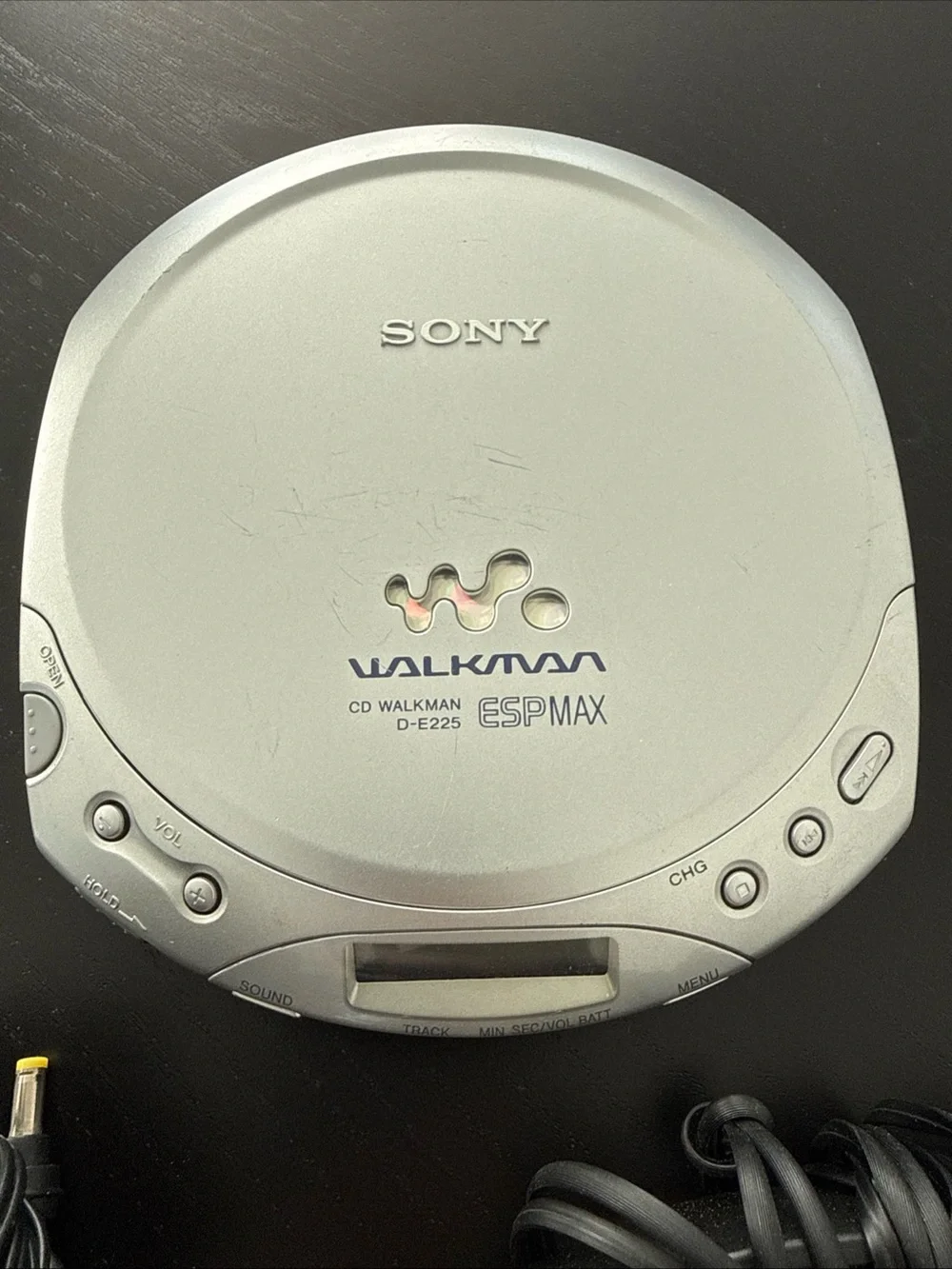 Vintage Sony Walkman ESP Max Portable CD Player D-E225 W/power Cord & Headphones